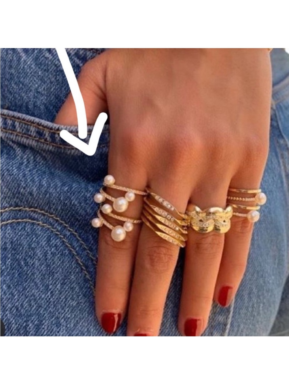 NEW PEARL RING - Picture 4 of 6